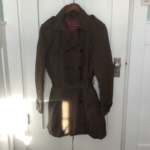 Classic Men's Dark Brown Trench Coat
